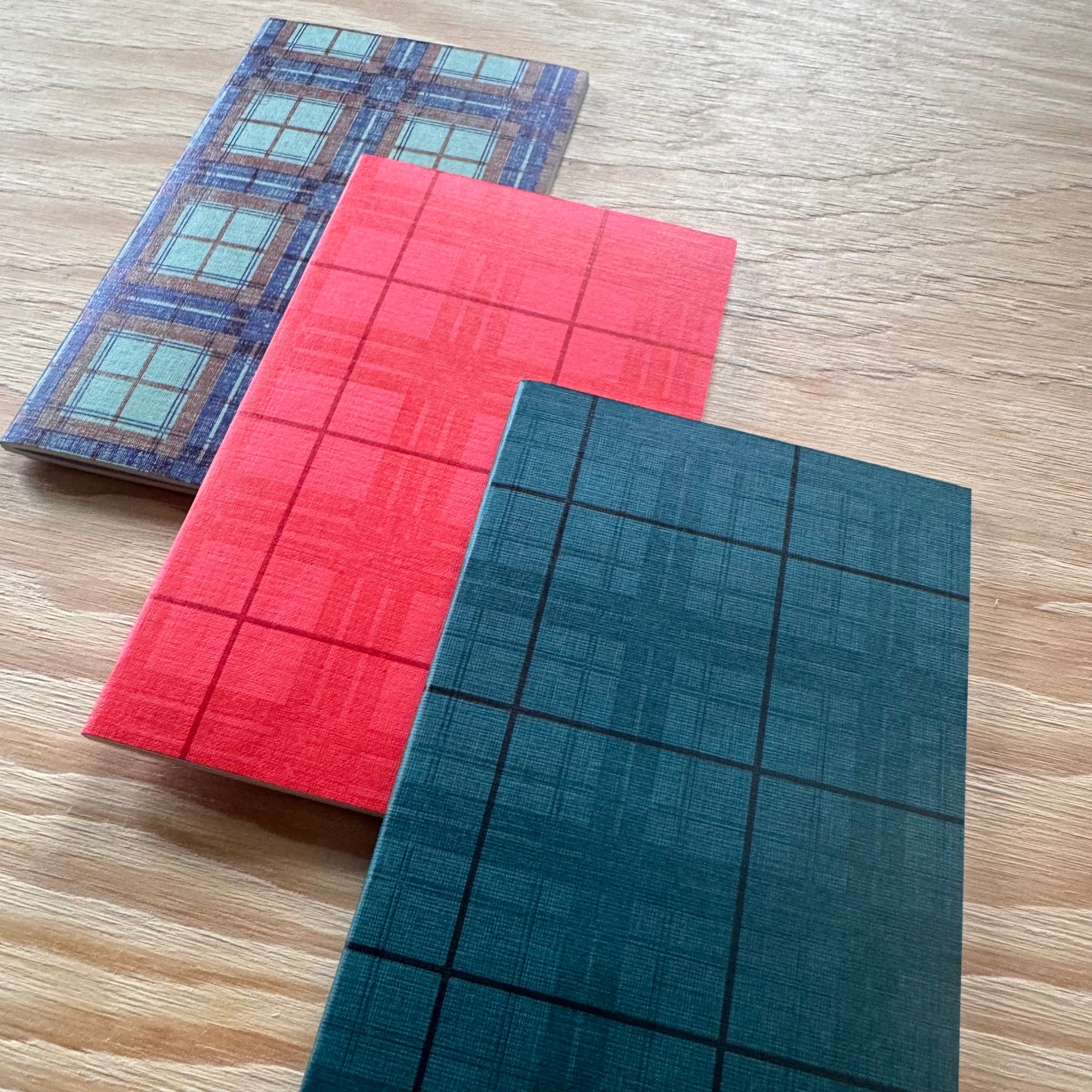 Tartan - 3 Softcover Notebooks by Le Typographe