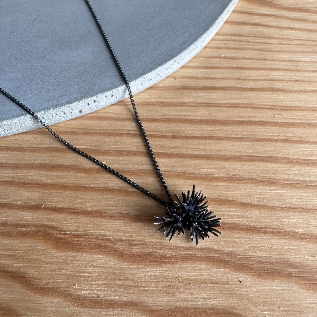 Three Thistle Cluster Necklace by Blackwing Metals