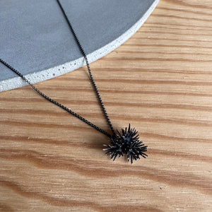 Three Thistle Cluster Necklace by Blackwing Metals