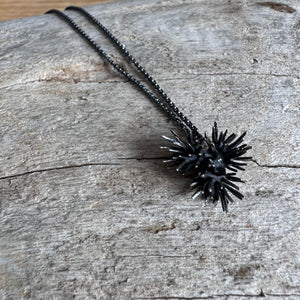 Three Thistle Cluster Necklace by Blackwing Metals