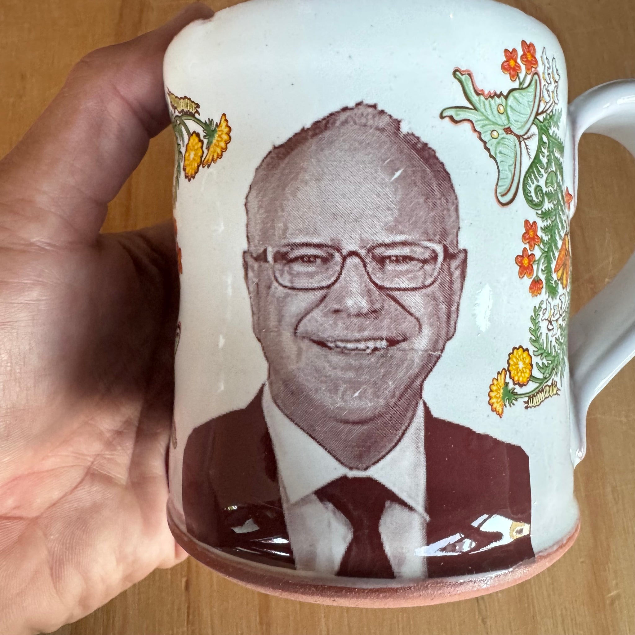 Tim Walz Decorated Ceramic Mug by Justin Rothshank