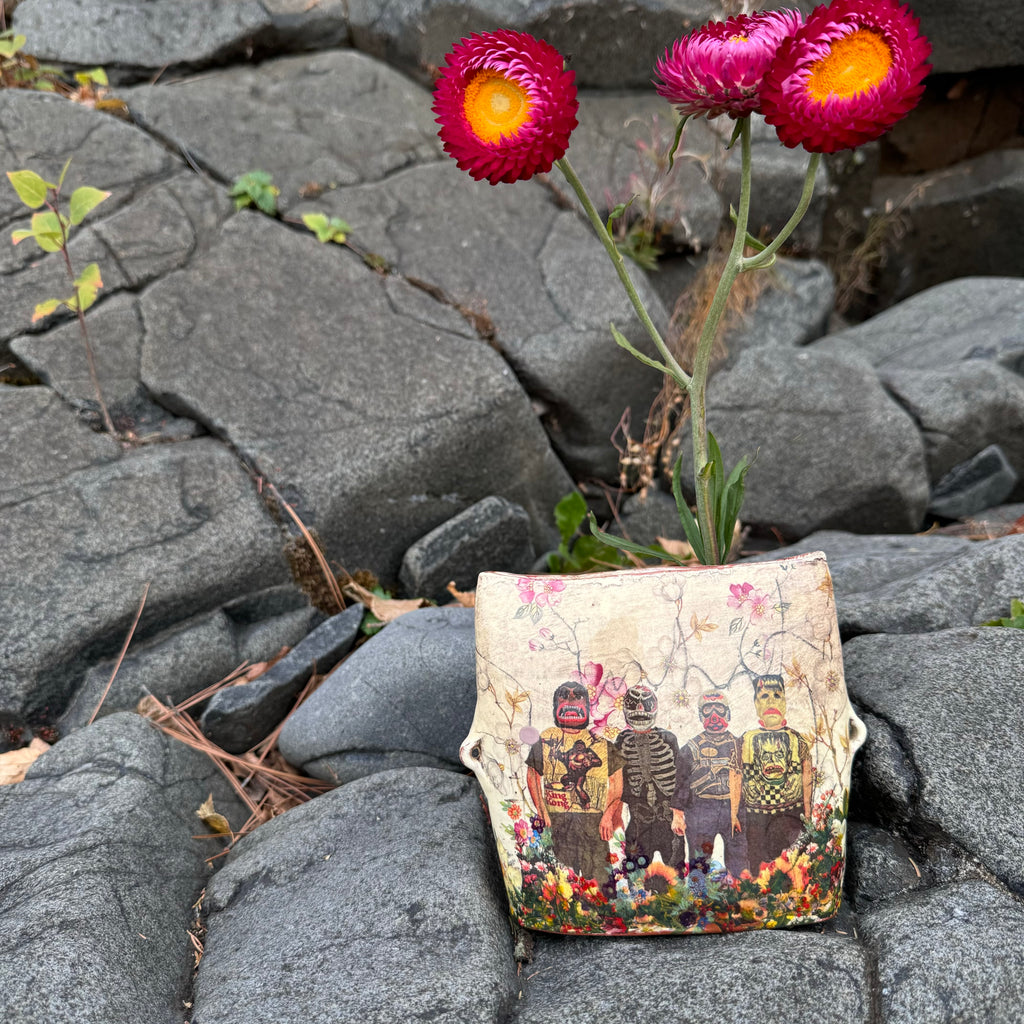 'Tricked Out Teens' Envelope Vase by Eric Pardue