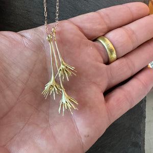 Triple Thistle Necklace by Blackwing Metals