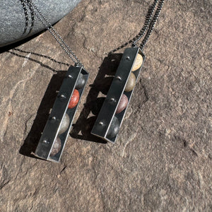 Vertical Box Necklace By Lakestone Jewelry