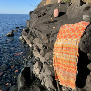 Ziggy Jacquard Scarf in Fruits Confits by Letol