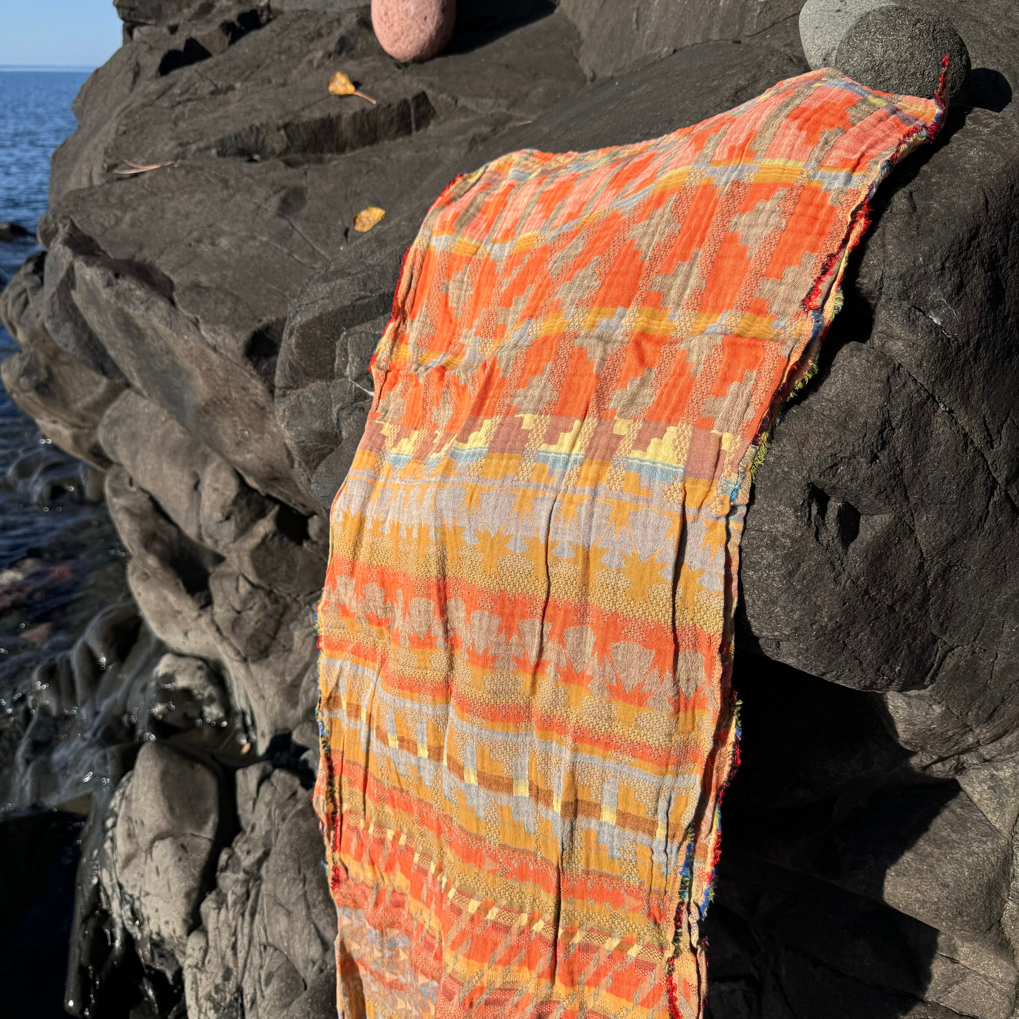 Ziggy Jacquard Scarf in Fruits Confits by Letol