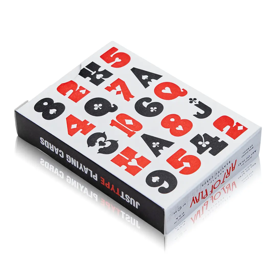 Just Type Playing Cards by The Art of Play