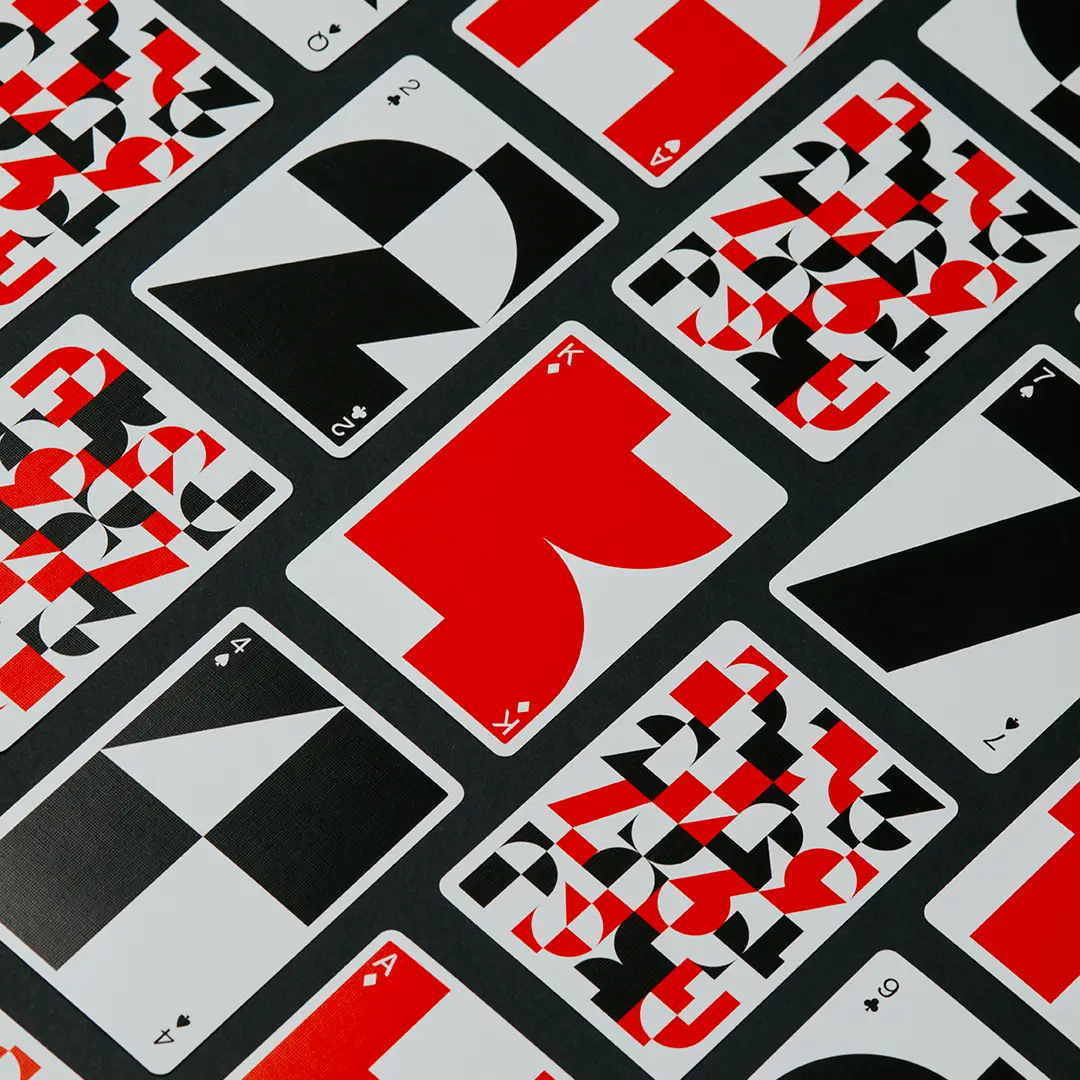 Just Type Playing Cards by The Art of Play