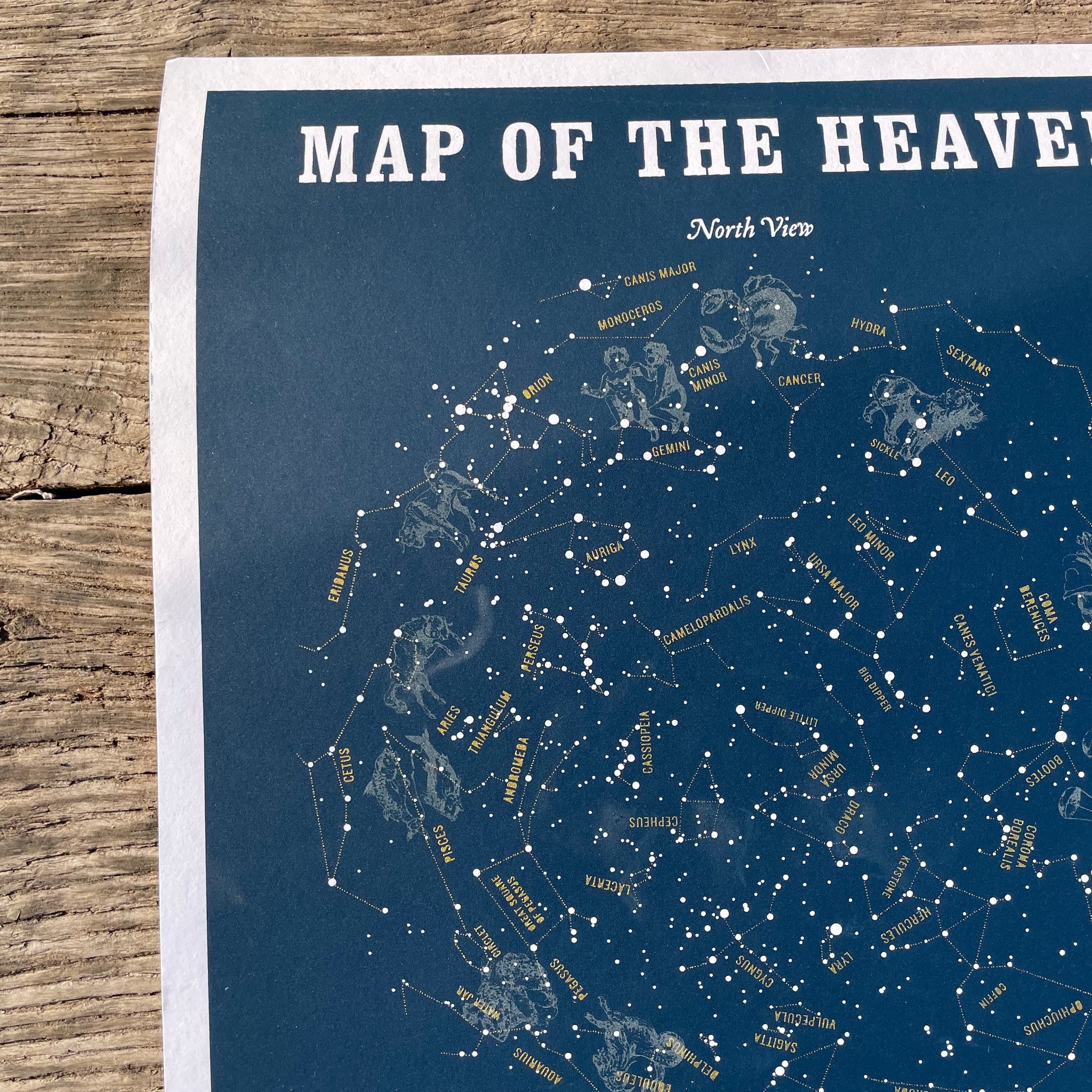 Map of the Heavens Print by Margins