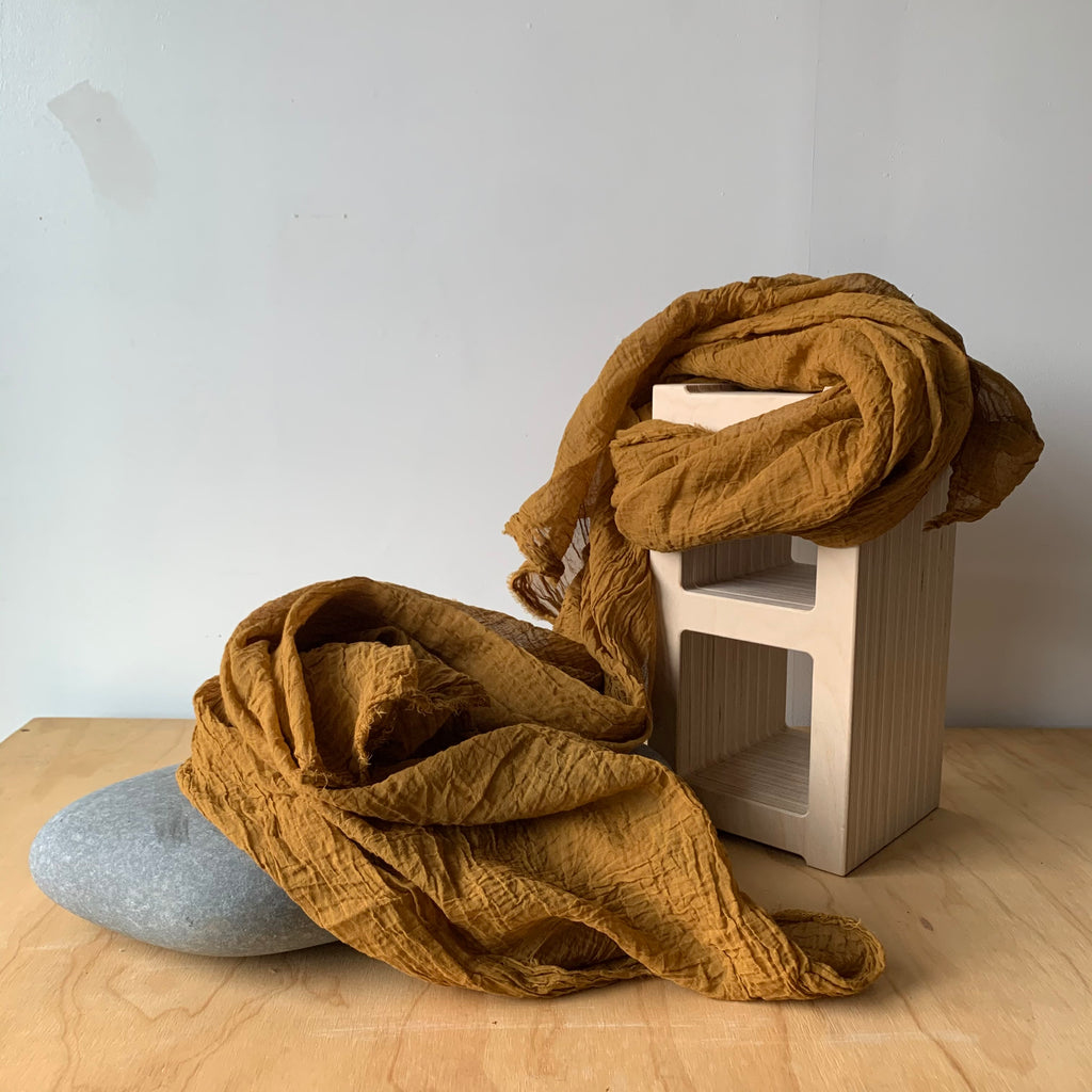 Organic Cotton Scarf in Bourbon by Scarfshop