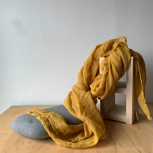 Organic Cotton Scarf in Mustard by Scarfshop