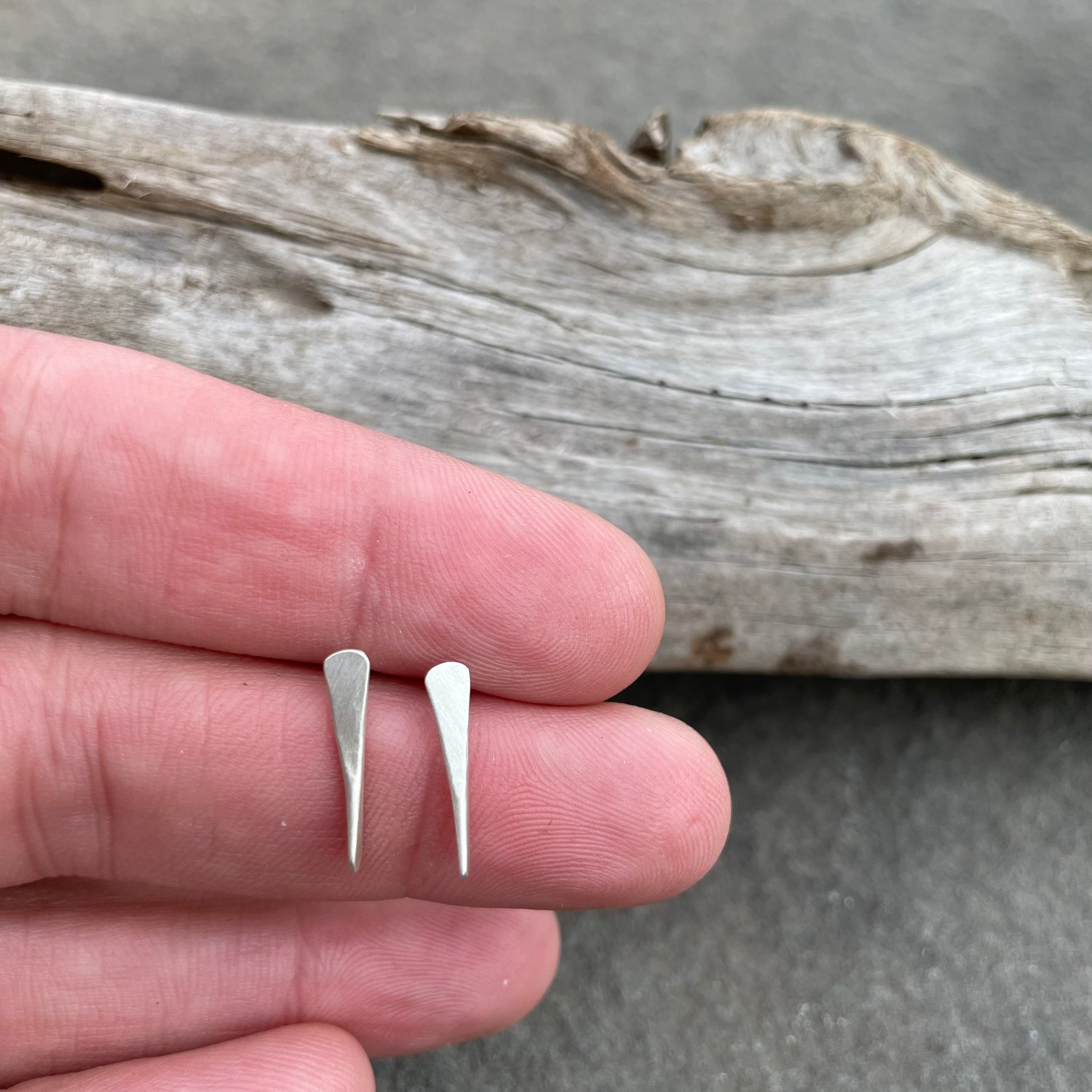 Sterling Silver Thorn Earrings by Everart Designs