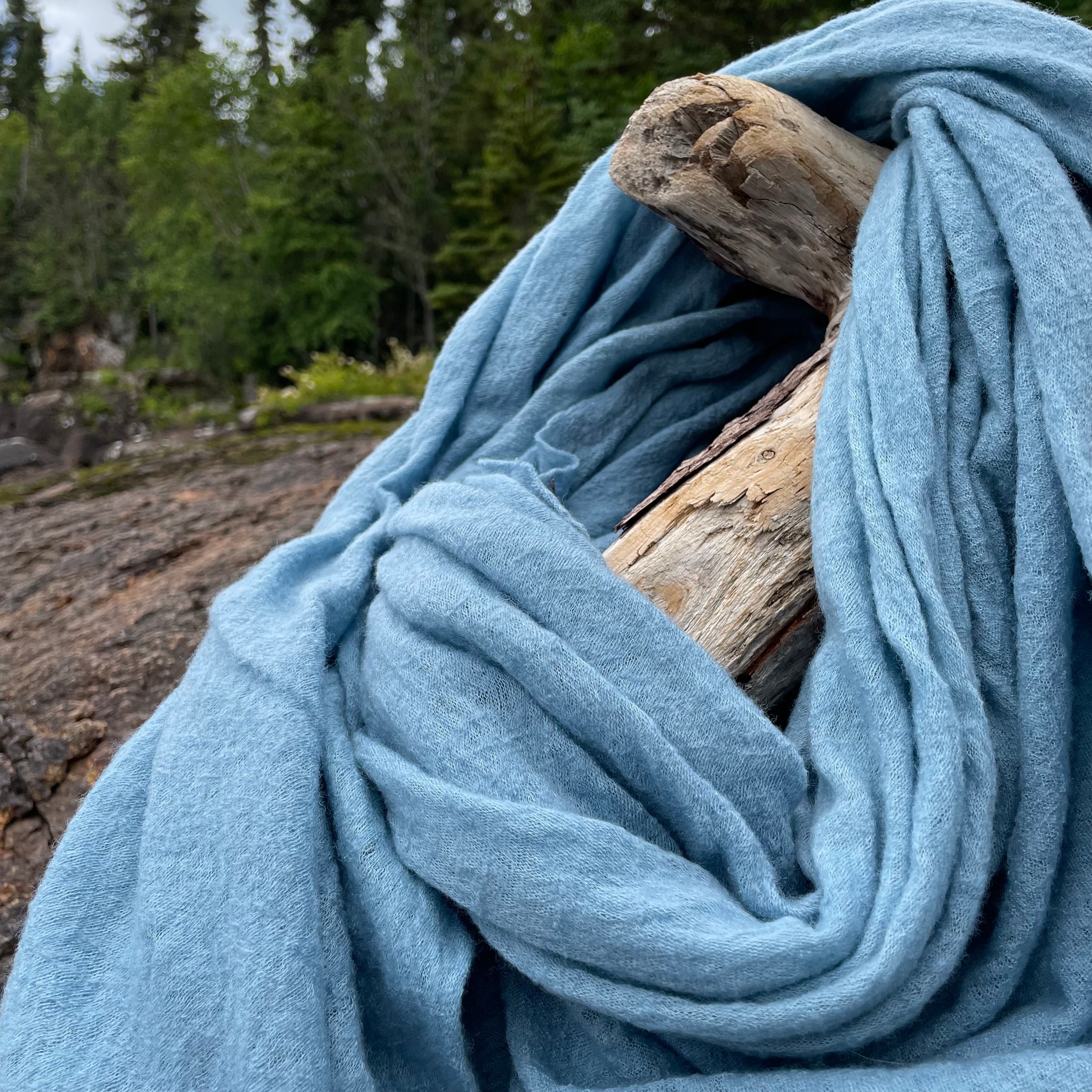 Wool Cloud Scarf in Lake by Scarfshop